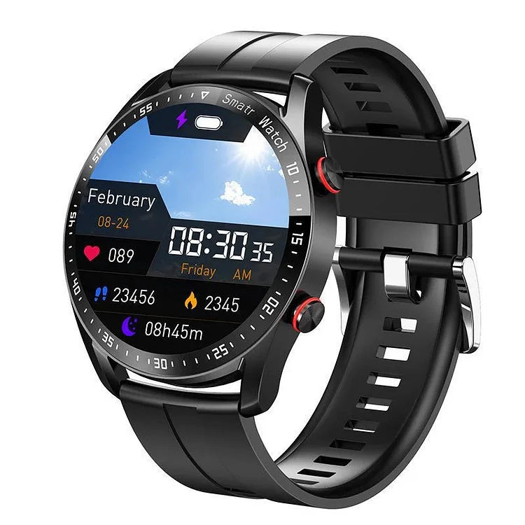 Smartwatch med Blodsukkerovervågning og Pulsmåling