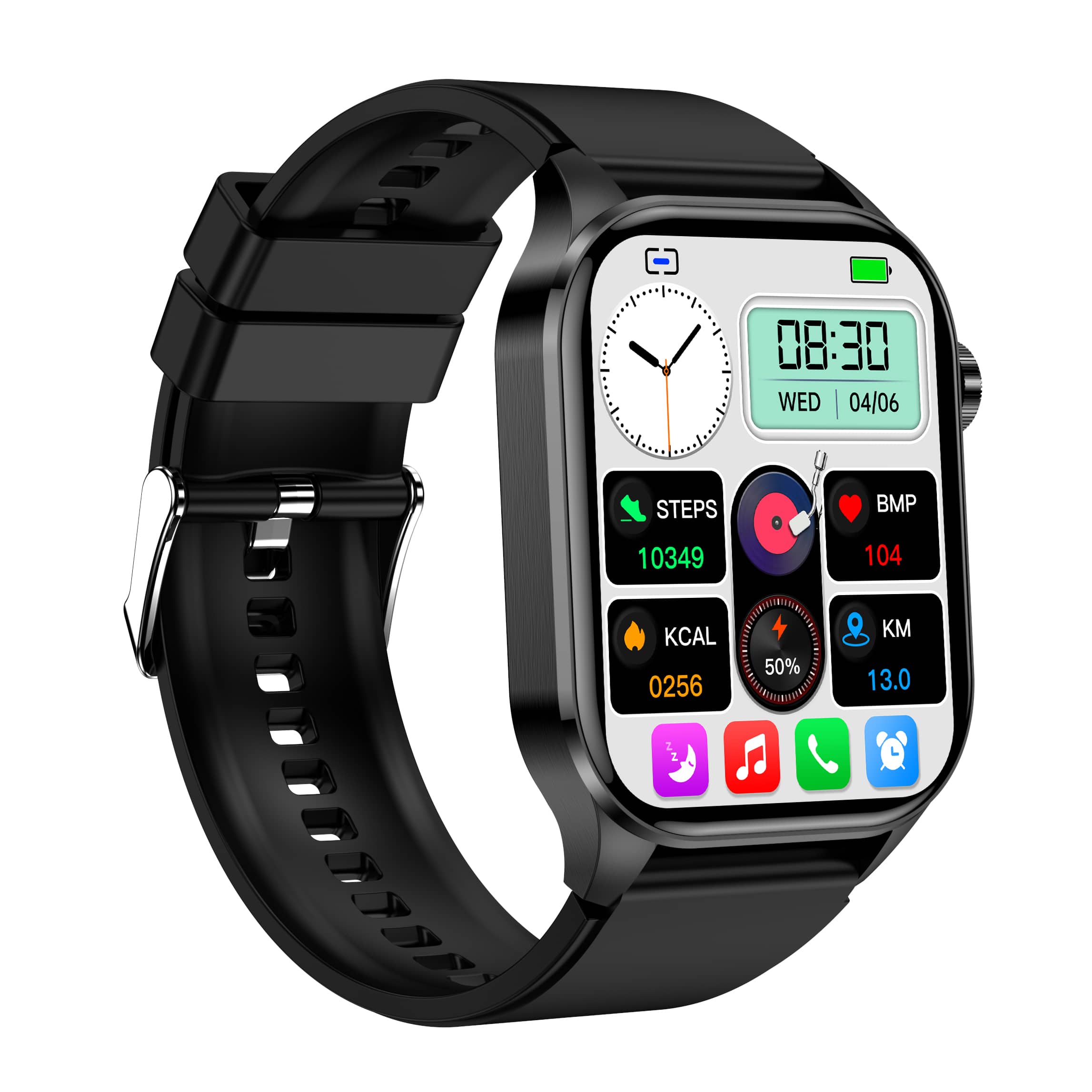 Smartwatch til Mænd og Kvinder med Avancerede Sundhedsfunktioner