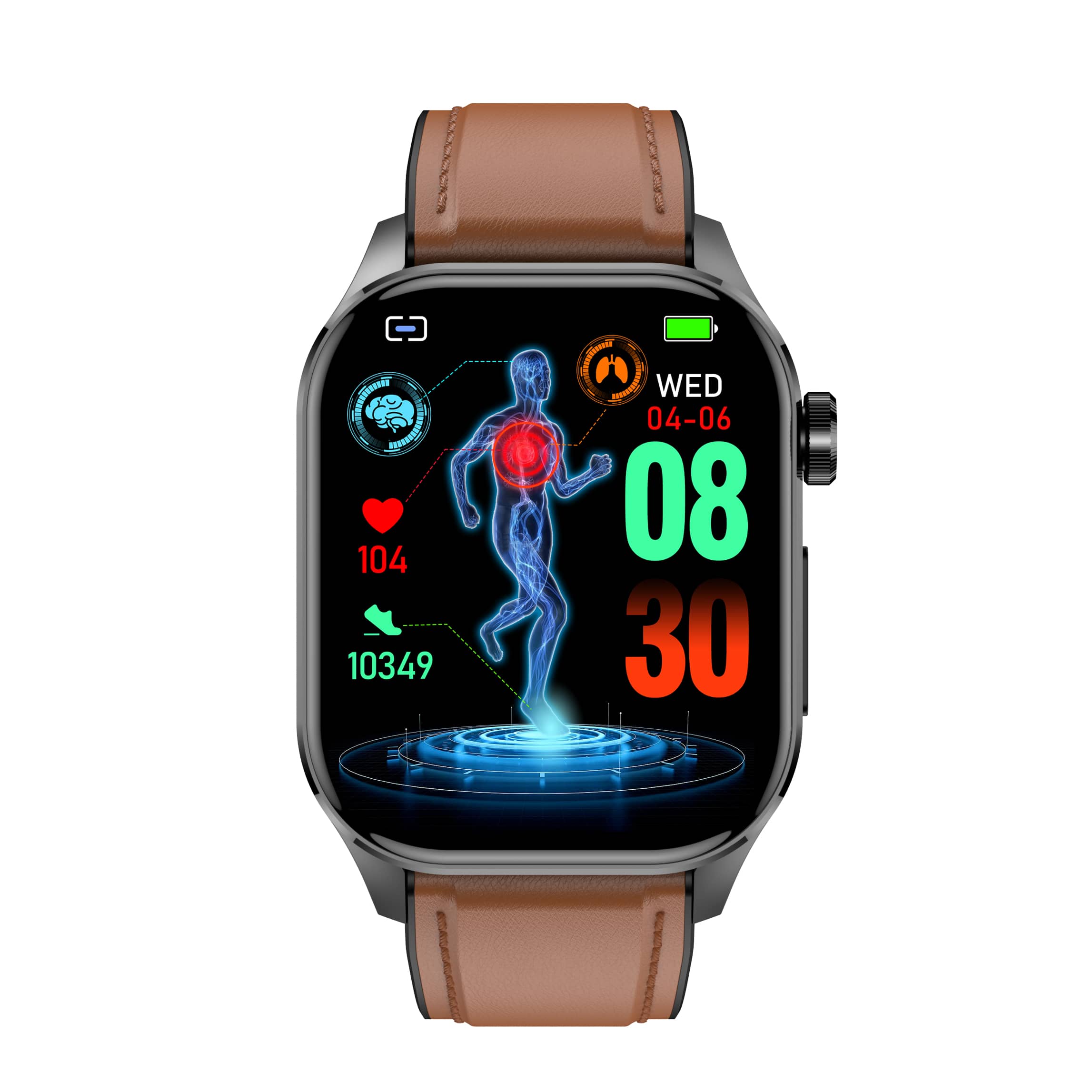 Smartwatch til Mænd og Kvinder med Avancerede Sundhedsfunktioner