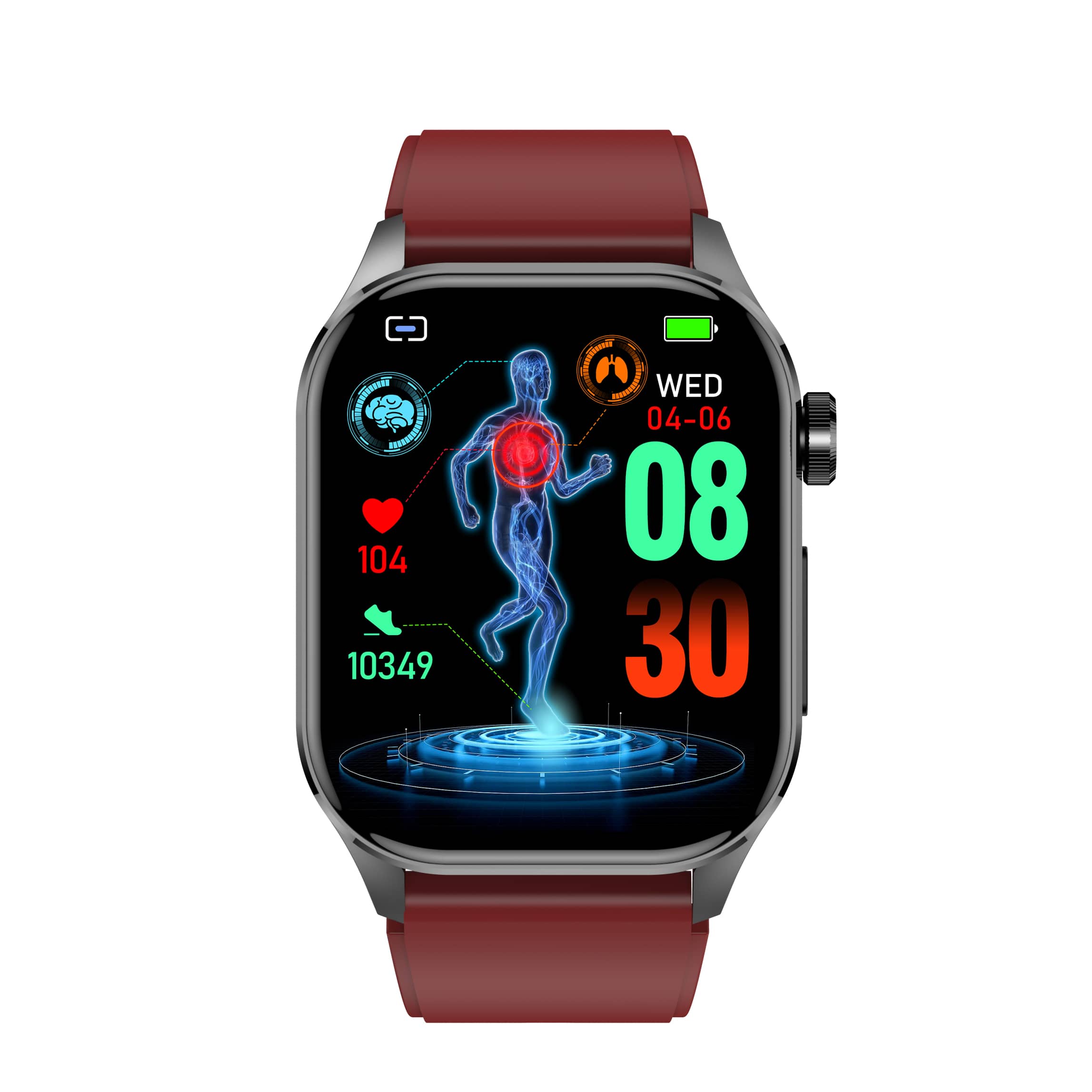 Smartwatch til Mænd og Kvinder med Avancerede Sundhedsfunktioner
