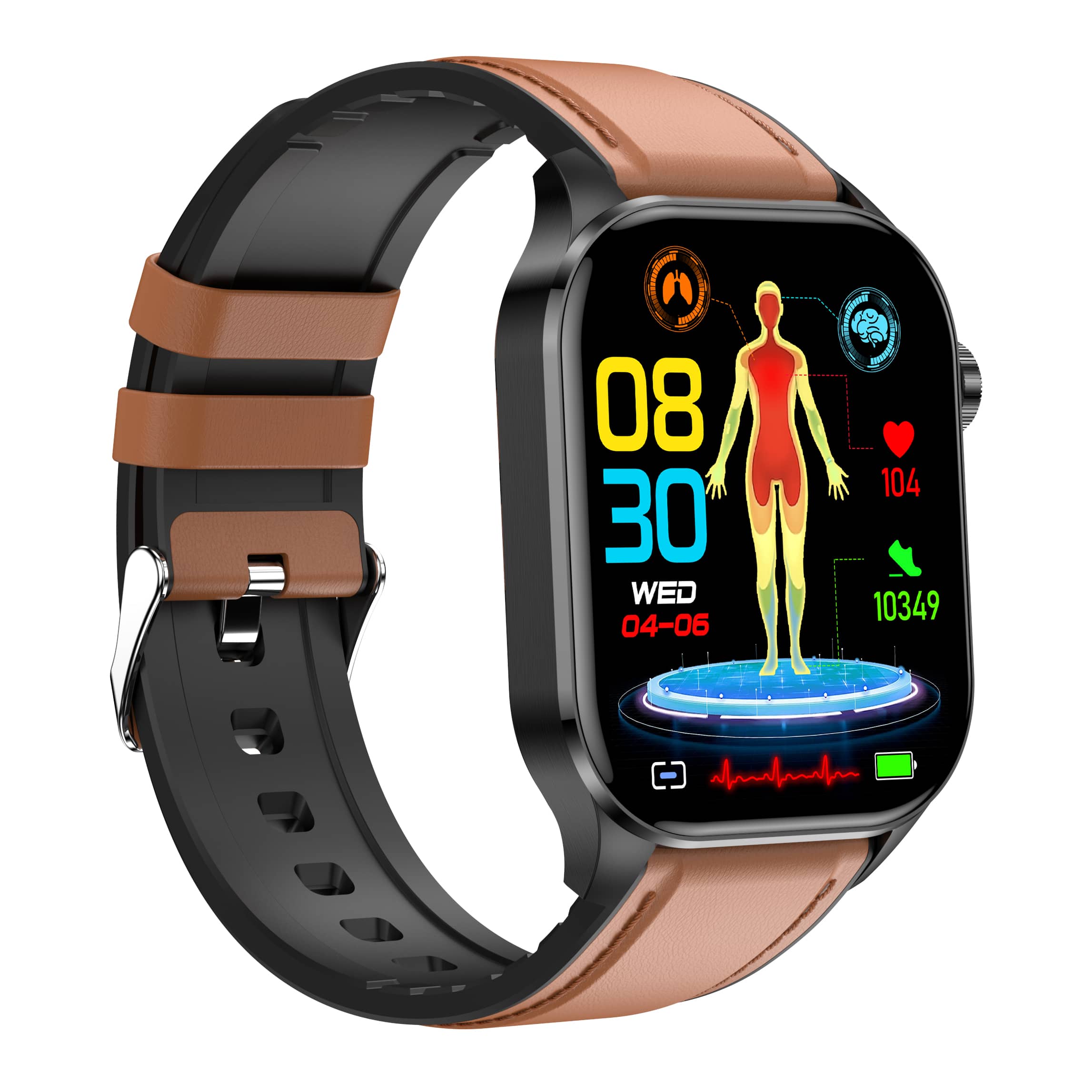 Smartwatch til Mænd og Kvinder med Avancerede Sundhedsfunktioner