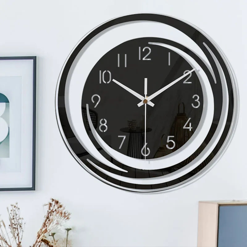 Stort Vægur Minimalistisk Design med Tavs Drift til Stue og Kontor