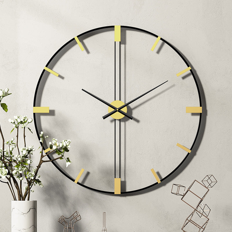 Stort Vægur med Tal til Stuen - Moderne Design 60 cm