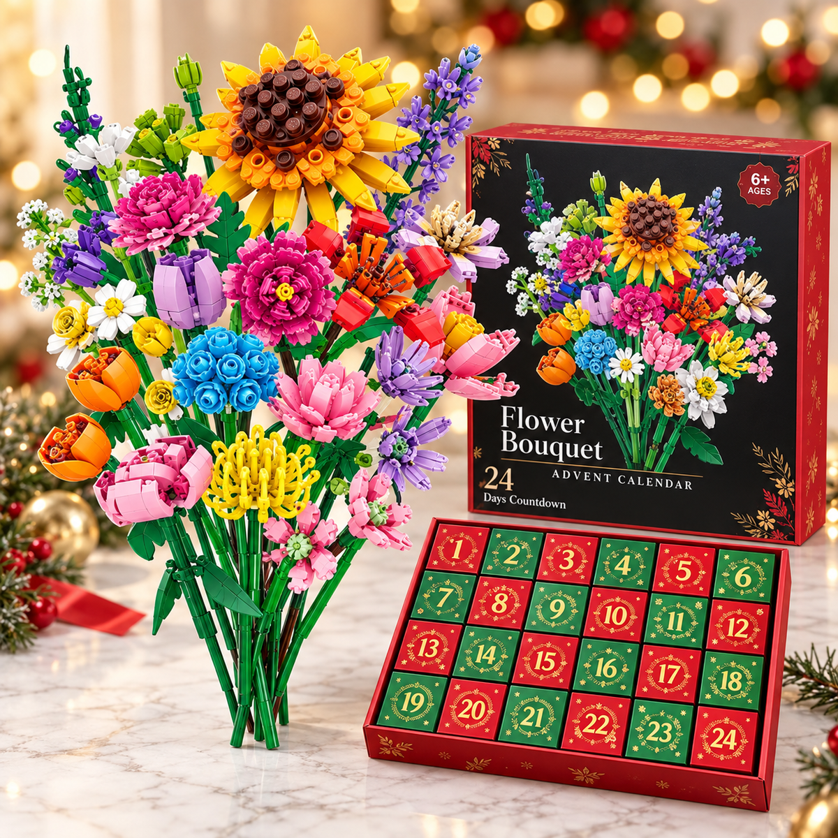 Blomsteradventskalender 2026 – bygg din egen magiska julbukett