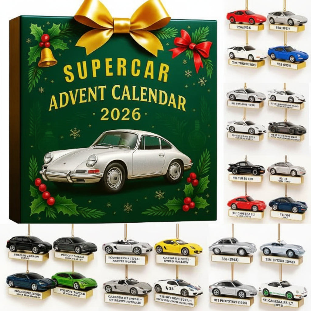 Supercar Adventskalender med Miniaturemodeller