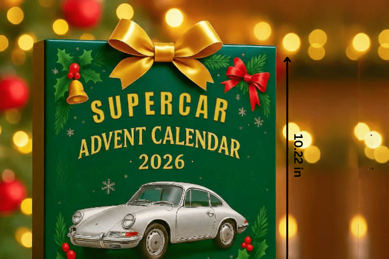 Supercar Adventskalender med Miniaturemodeller