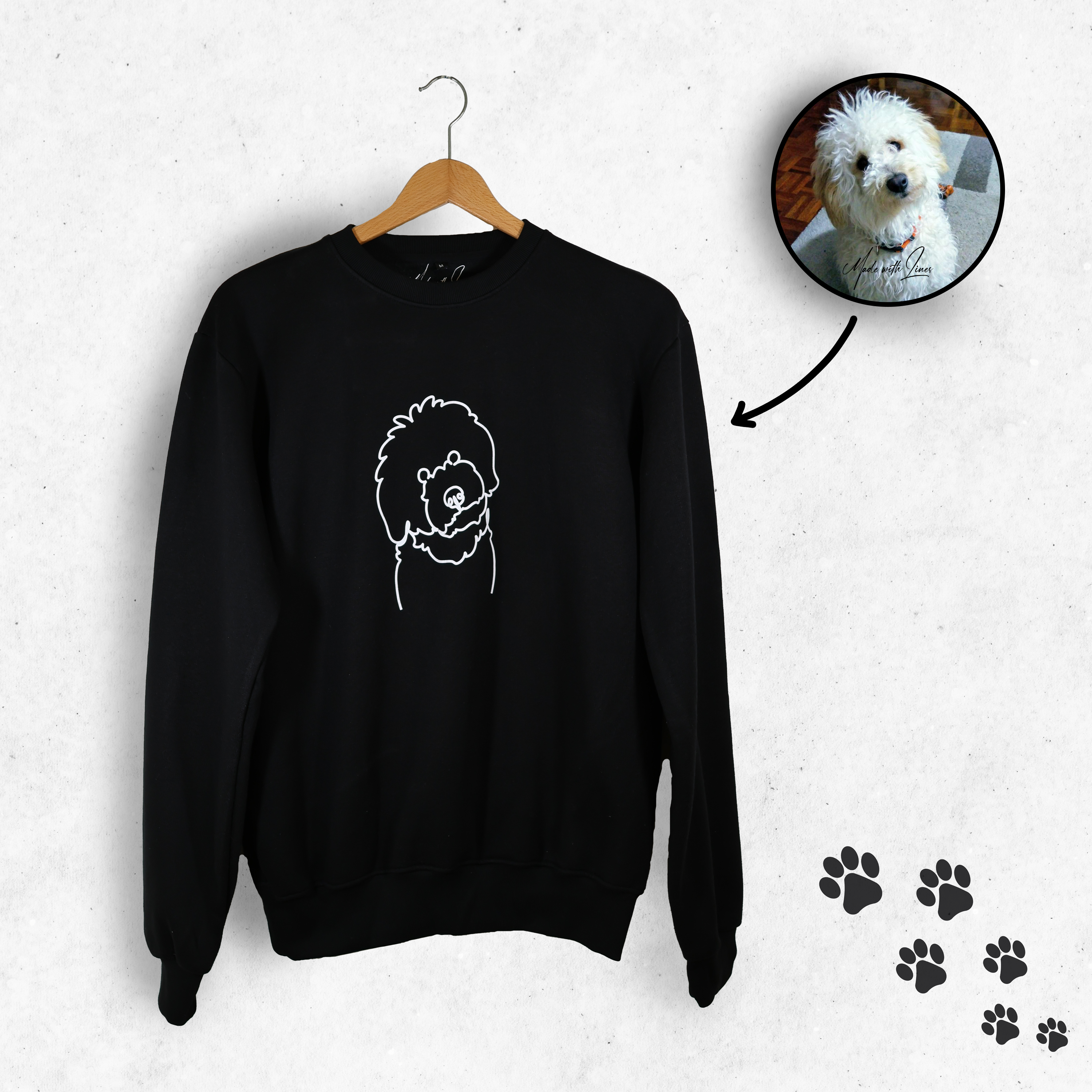 PawsySweater | Personlig hoodie med din firbenede ven-zarada.dk