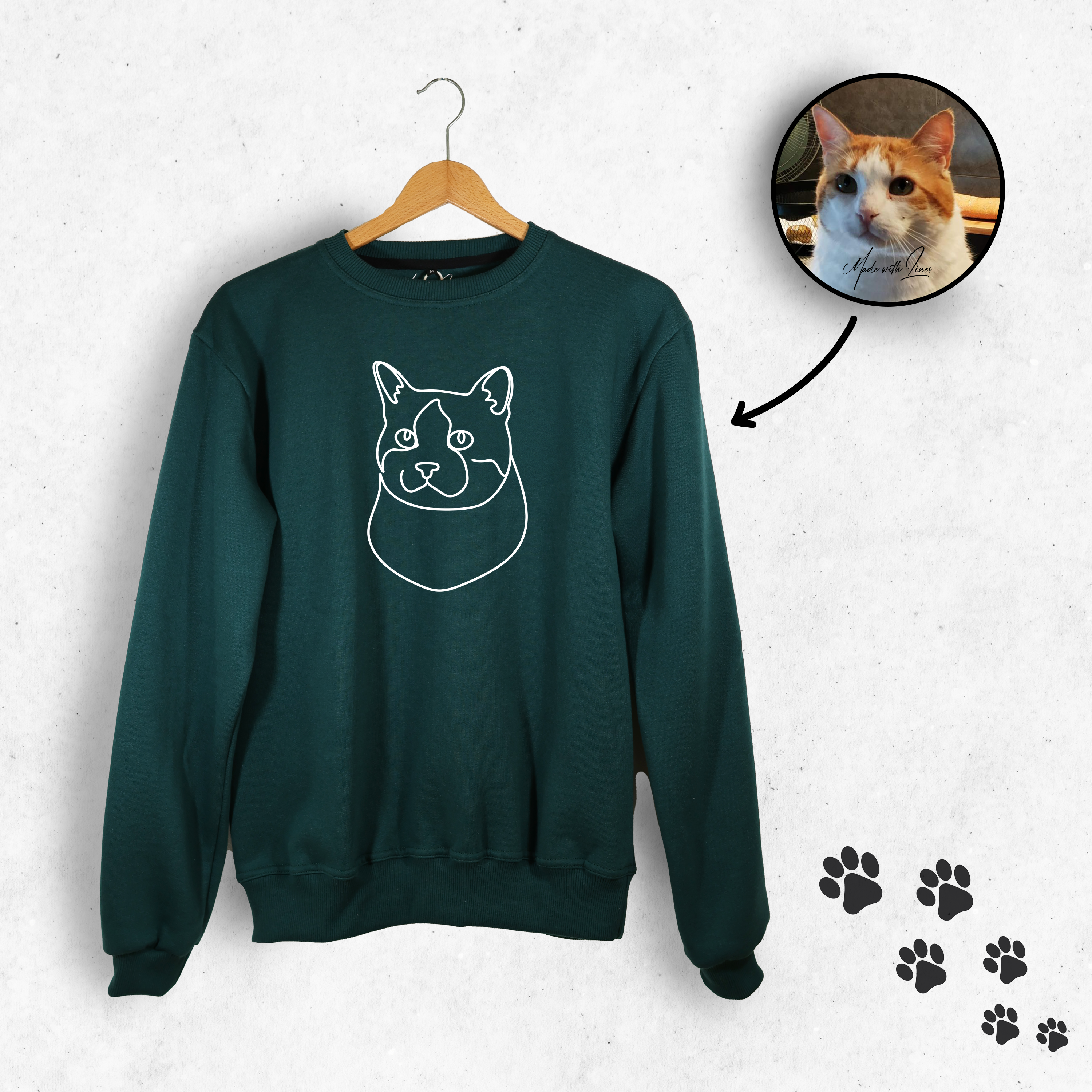 PawsySweater | Personlig hoodie med din firbenede ven-zarada.dk