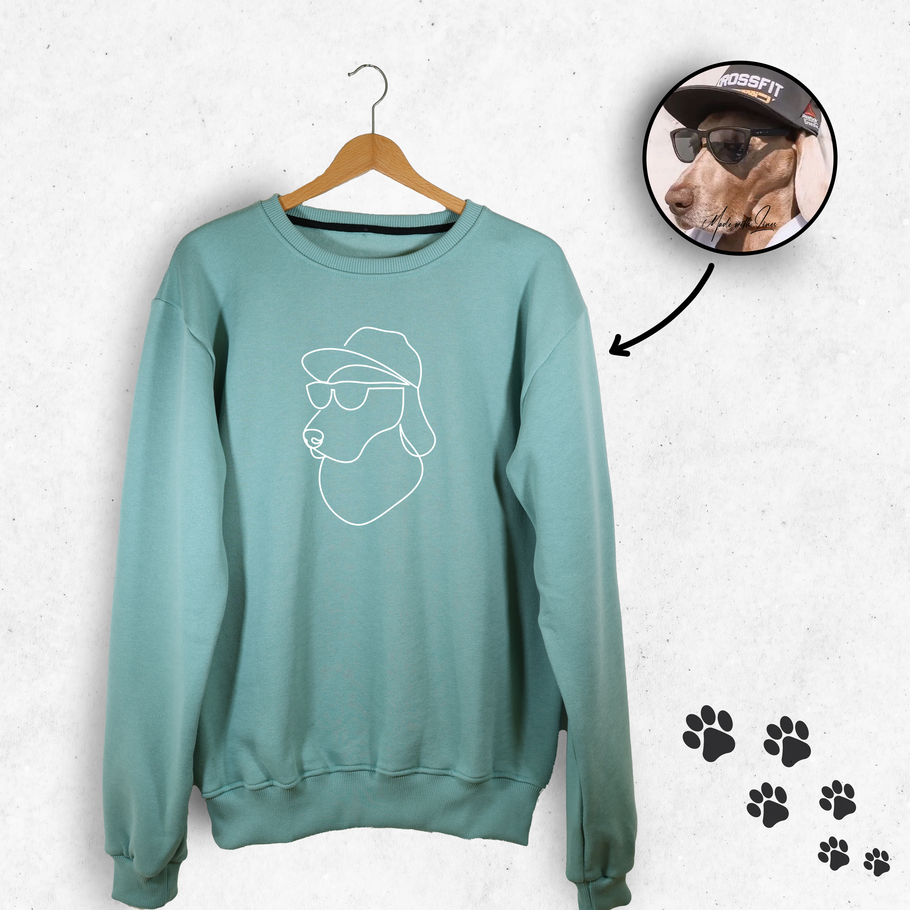 PawsySweater | Personlig hoodie med din firbenede ven-zarada.dk