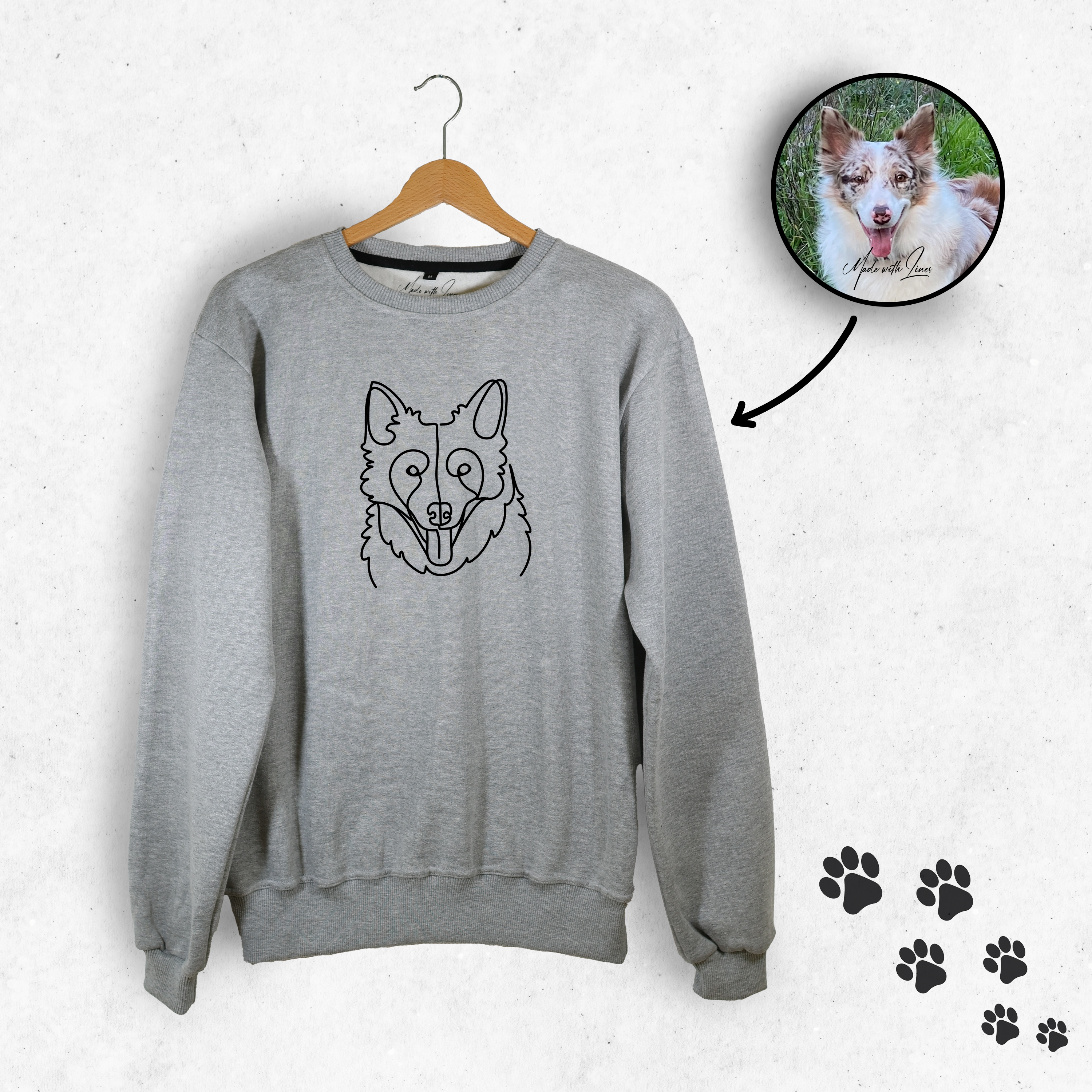 PawsySweater | Personlig hoodie med din firbenede ven-zarada.dk