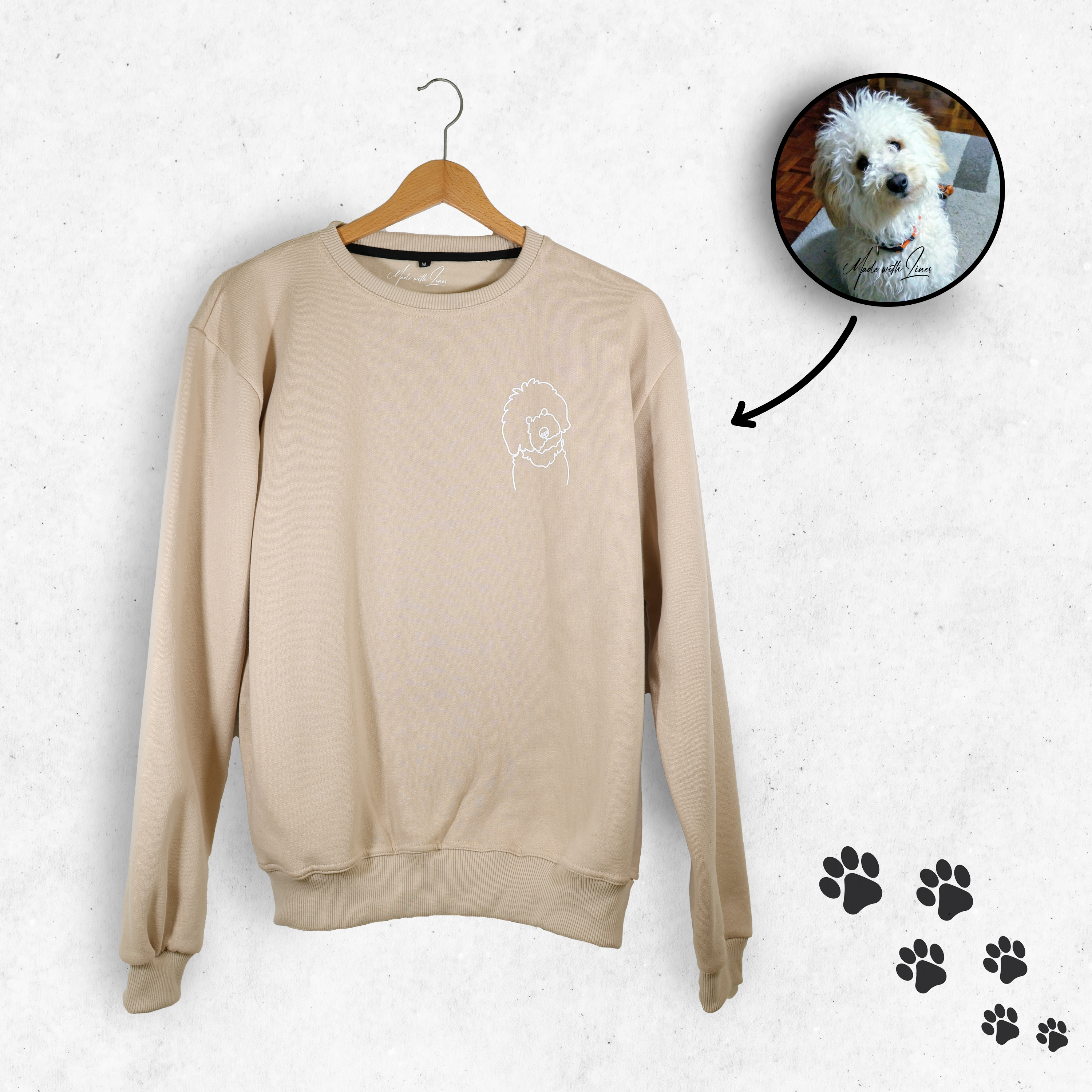 PawsySweater | Personlig hoodie med din firbenede ven-zarada.dk