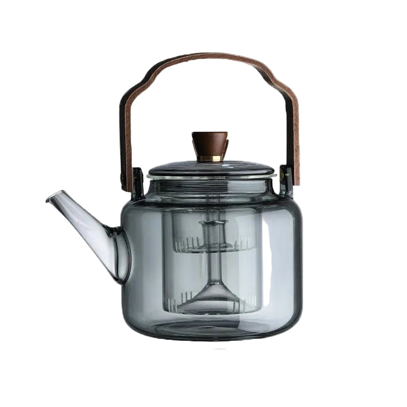 Teekande i Glas og Træ Design Moderne