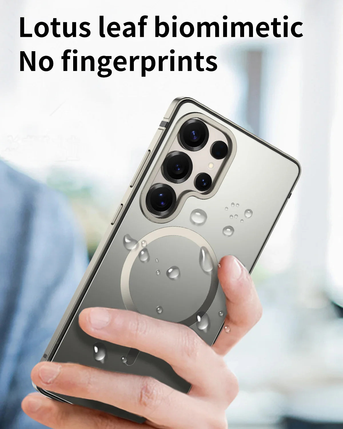 Telefoncover til Samsung Galaxy S25 Ultra Metal Design med Magnetisk Opladningsring
