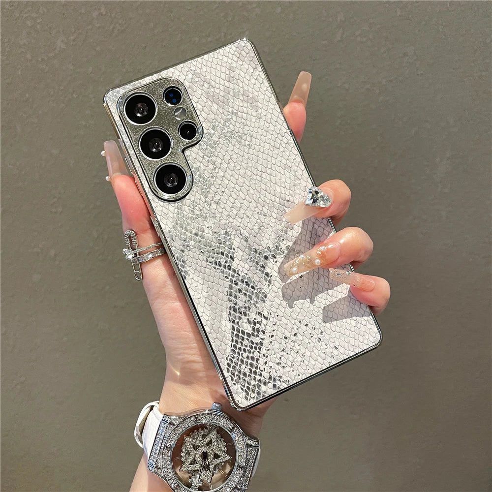 Telefoncover til Samsung Galaxy S25 Ultra, S25 Edge, S24 Ultra, S23 FE, S24 Plus i Slangehud Stil