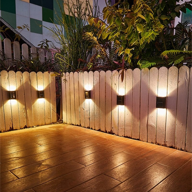 Terrassevæglampe med Solenergi
