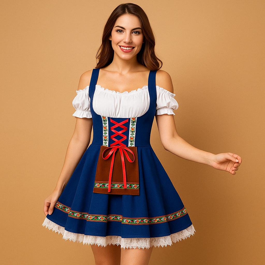Annelies Traditionel Oktoberfest Kjole til Damer