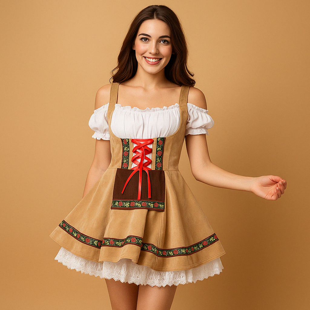 Annelies Traditionel Oktoberfest Kjole til Damer
