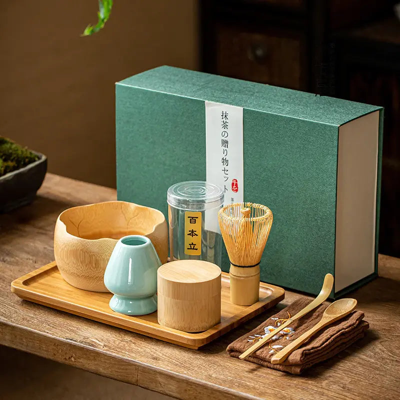 Traditionelt Matcha Gavesæt til Te Ceremonier