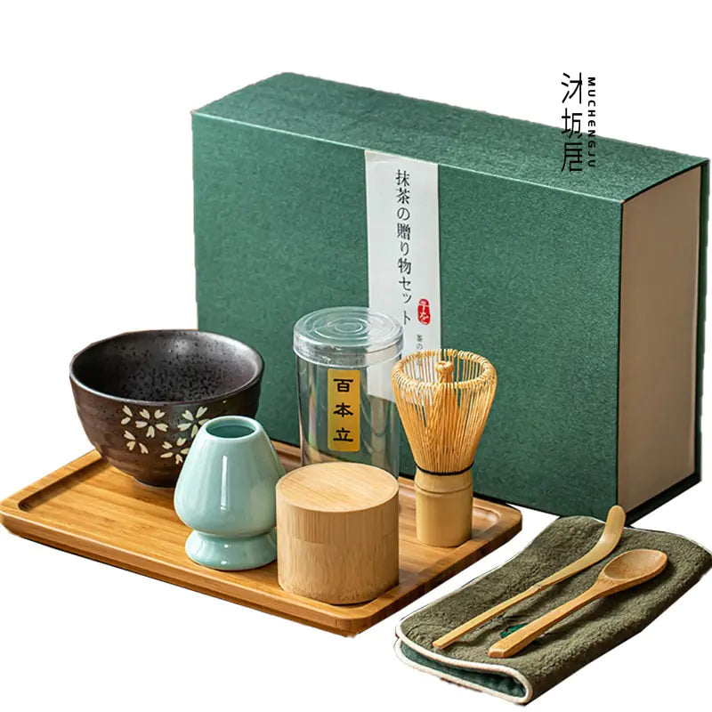 Traditionelt Matcha Gavesæt til Te Ceremonier