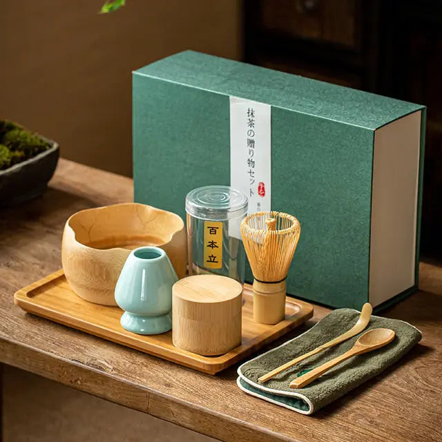 Traditionelt Matcha Gavesæt til Te Ceremonier