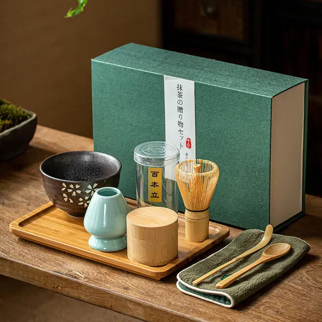Traditionelt Matcha Gavesæt til Te Ceremonier