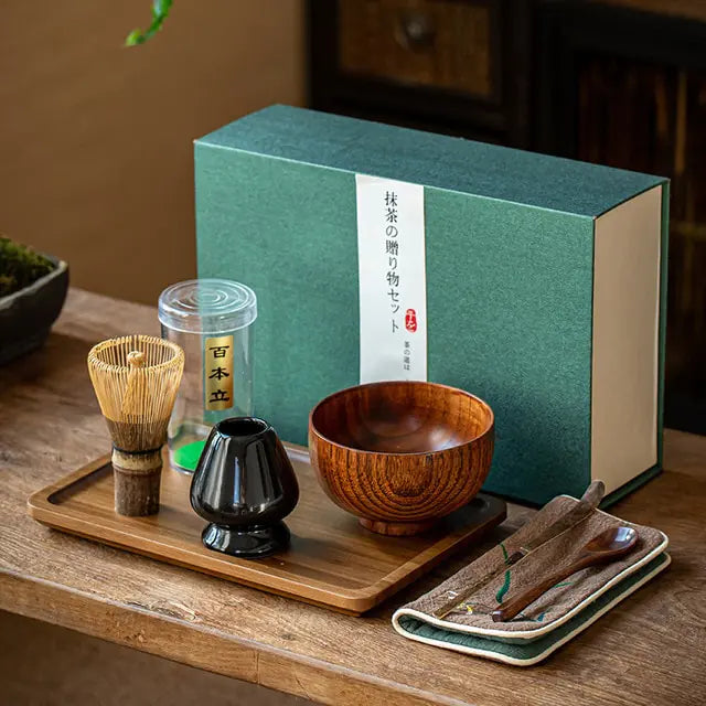Traditionelt Matcha Gavesæt til Te Ceremonier