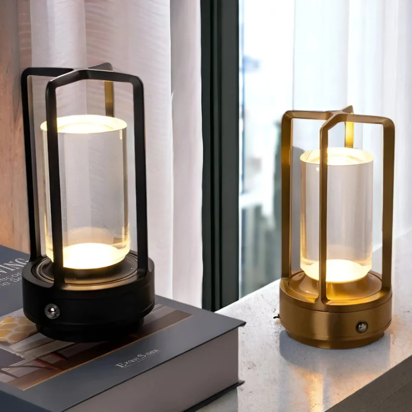 Trådløs Bordlampe Skandinavisk Design Dæmpbar Med Berøringssensor