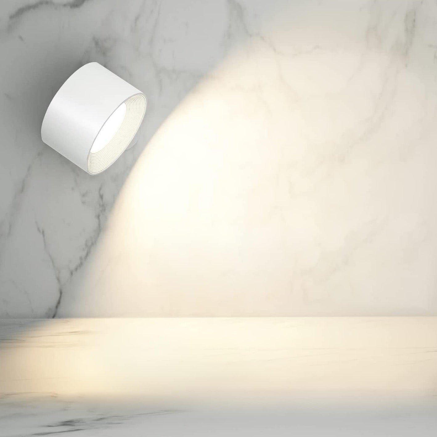Trådløs Væglampe Dæmpbar Med 360° Roterbart Design