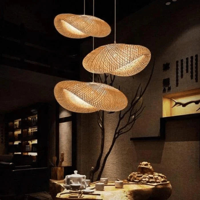Trendy Pendel i Rattan Design