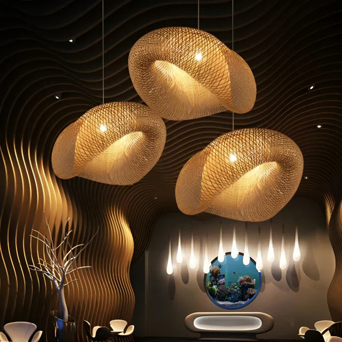 Trendy Pendel i Rattan Design