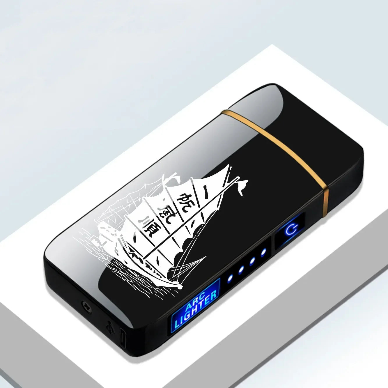 USB Genopladelig Plasma Lighter Vindafvisende