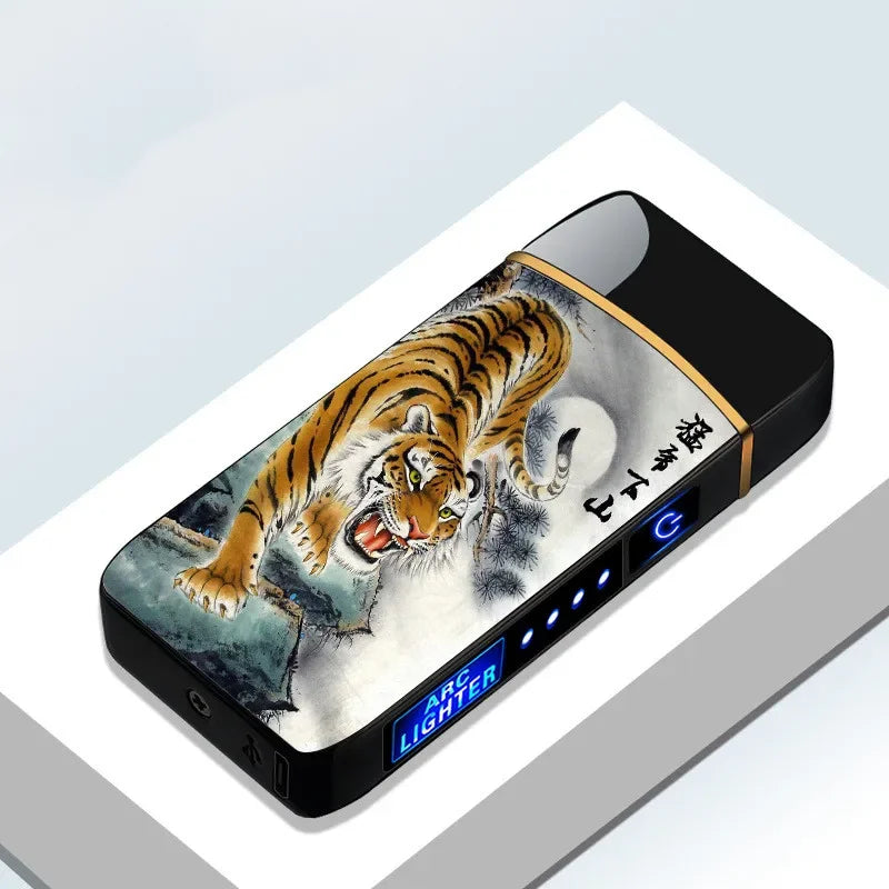 USB Genopladelig Plasma Lighter Vindafvisende