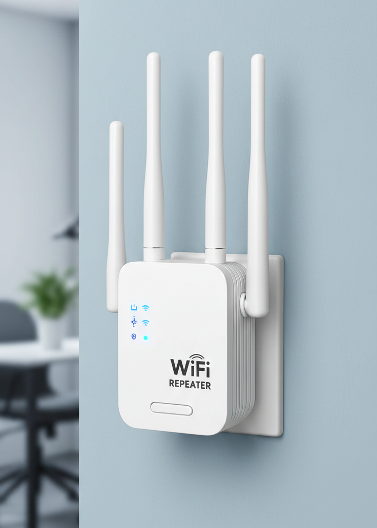 Udendørs WiFi Booster Lang Rækkevidde Dual-Band Forbedret Dækning