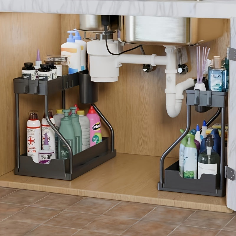 Under-Sink Organizer Med Skydeskuffe Til Køkken Og Badeværelse