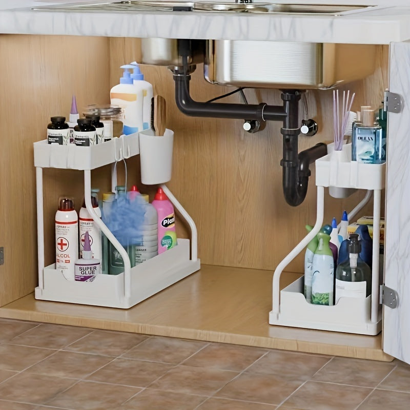 Under-Sink Organizer Med Skydeskuffe Til Køkken Og Badeværelse