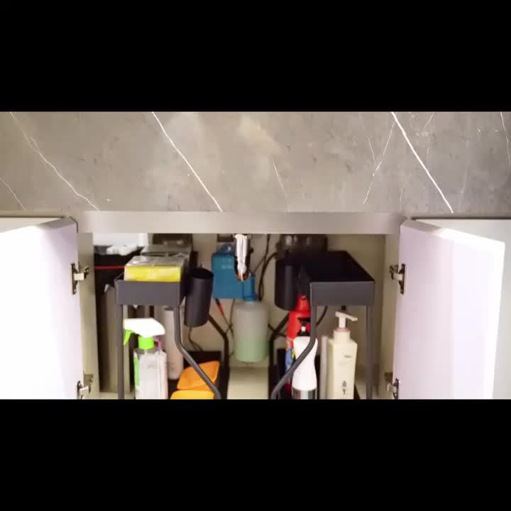 Under-Sink Organizer Med Skydeskuffe Til Køkken Og Badeværelse
