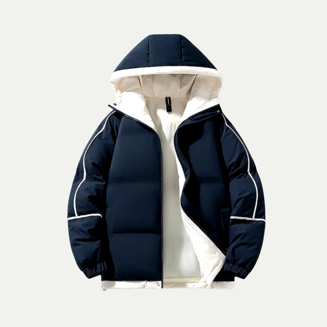 Unisex Hættet Puffer Parka – Isoleret Vinter Must-Have