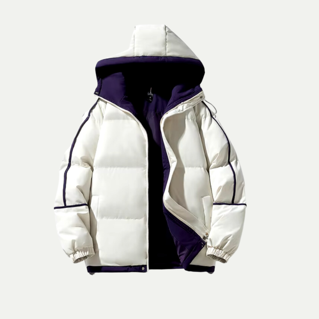 Unisex Hættet Puffer Parka – Isoleret Vinter Must-Have