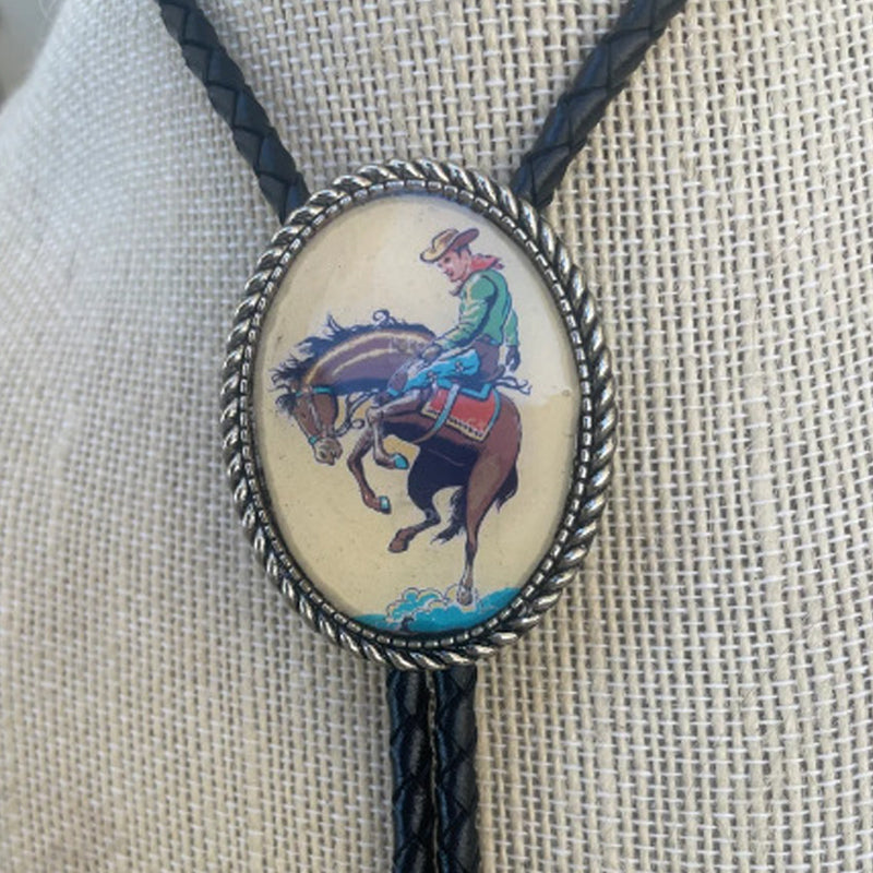Unisex Bolo Tie med Banjo Frog Design