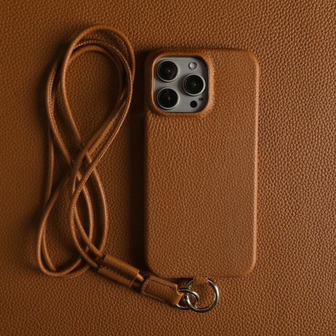 Unisex Crossbody Telefon 12,13,14,15,16, Pro Max, Pro, Plus Taske Læder