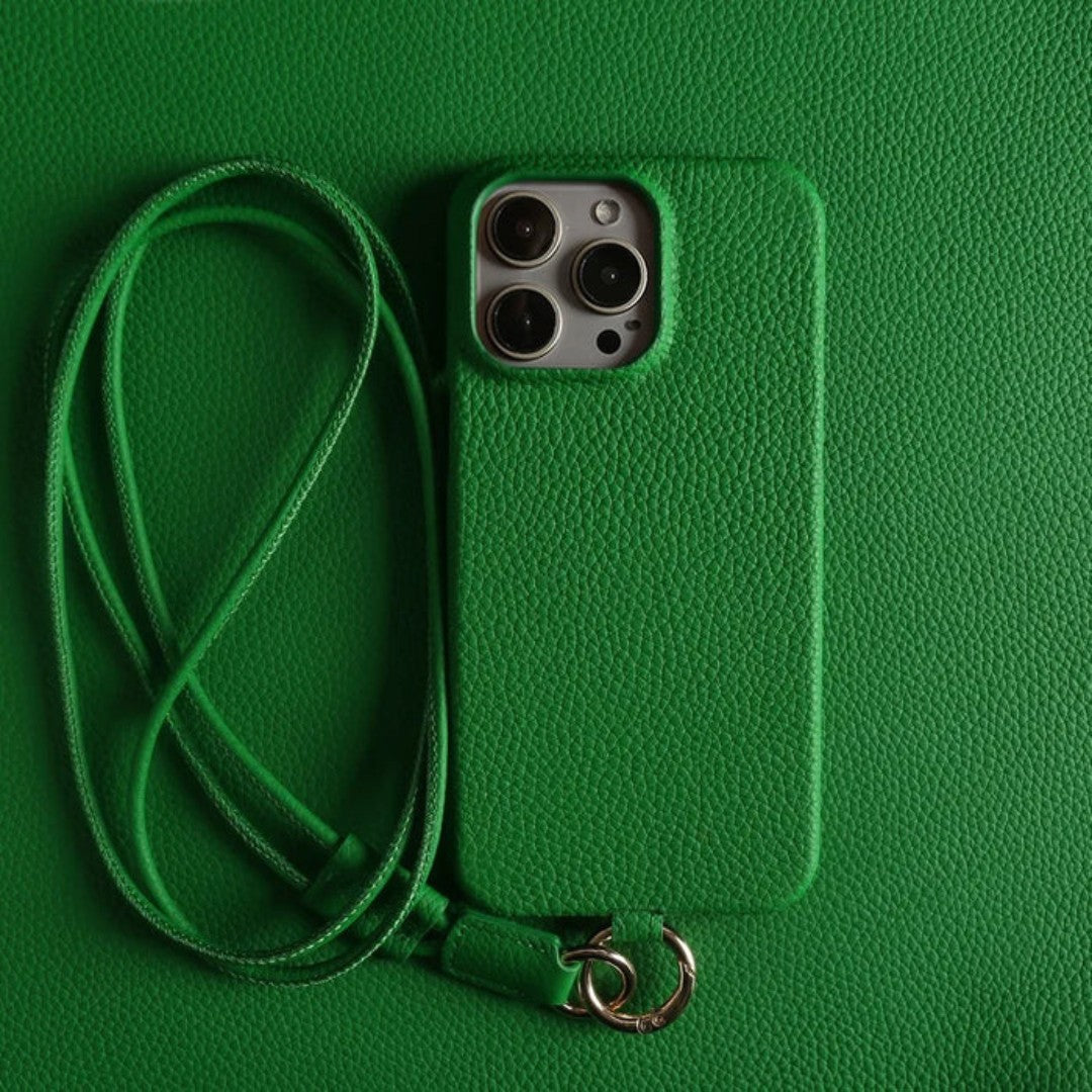 Unisex Crossbody Telefon 12,13,14,15,16, Pro Max, Pro, Plus Taske Læder