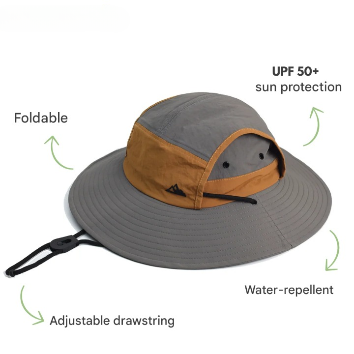 Unisex Foldbar Solhat med UV-beskyttelse