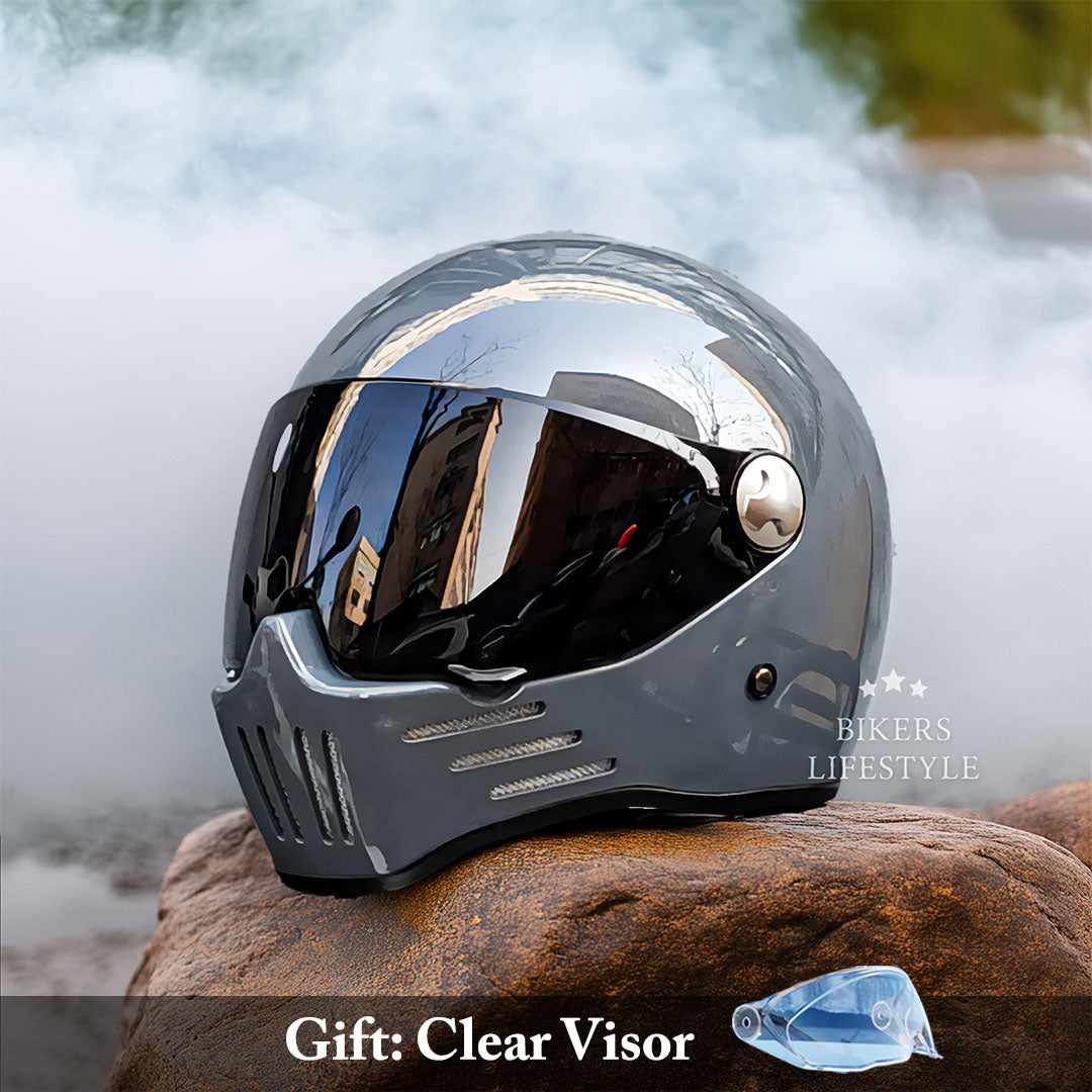 Unisex Full Face Motorcykel Hjelm Med Ventilation og Komfort