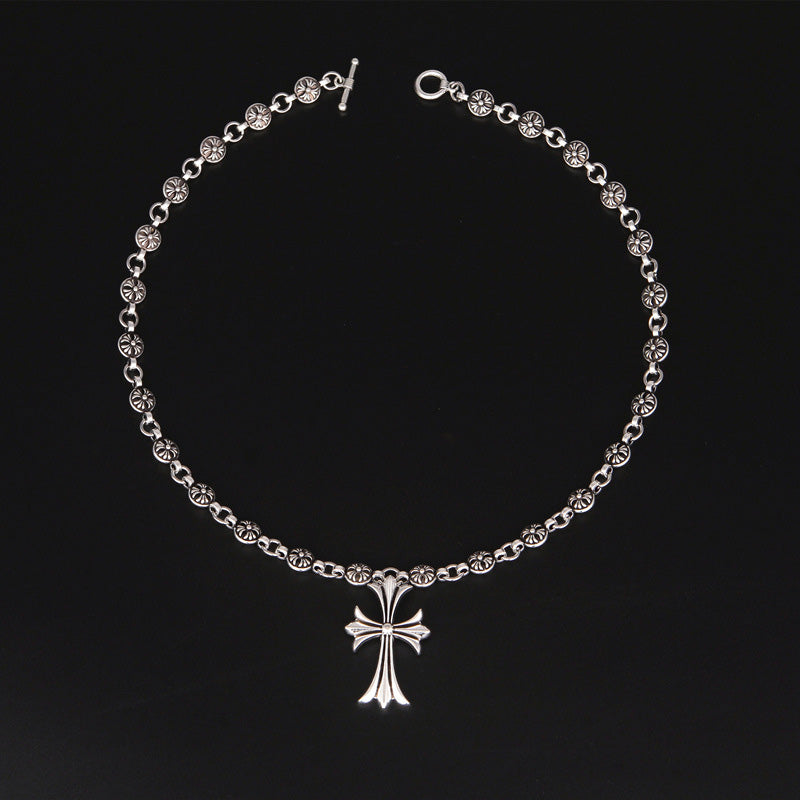 Mænd Gothic Cross Pendant Halskæde