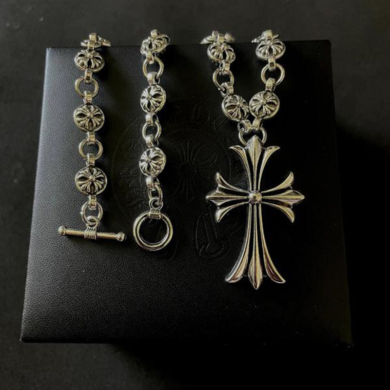 Mænd Gothic Cross Pendant Halskæde