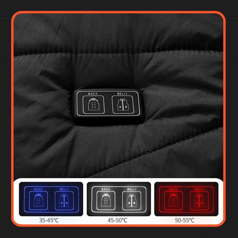Unisex Heated Vest with 13 Heating Zones for Outdoor Activities