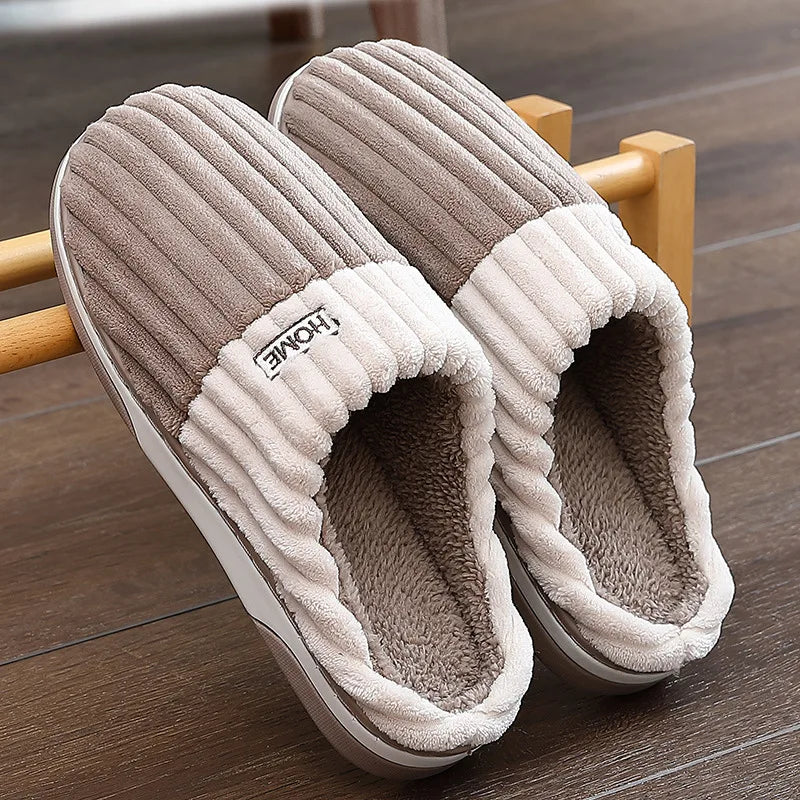 Unisex Hjemmesko Stribet Design Komfortabel Slip-On