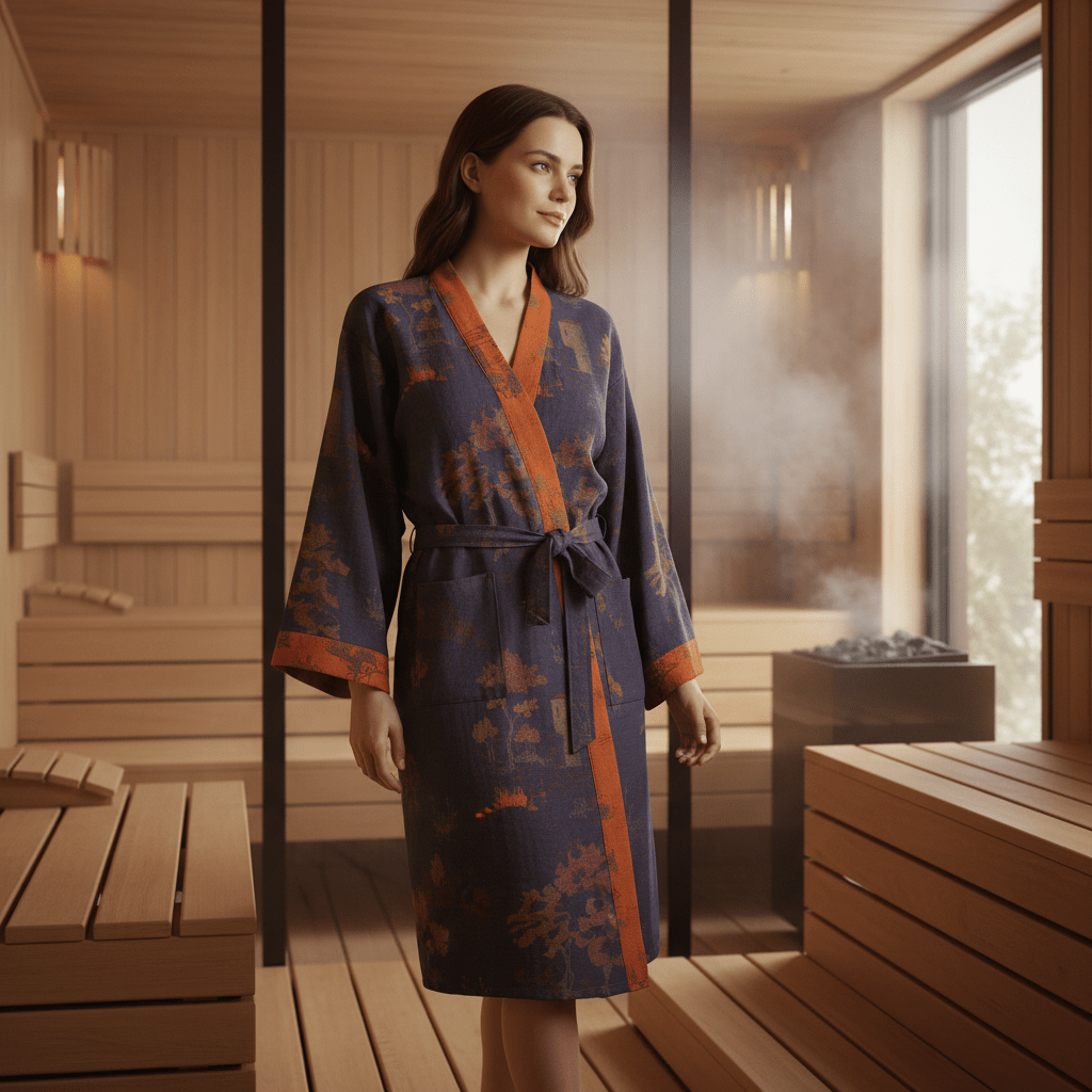 Unisex Kimono Badekåbe Retro Design