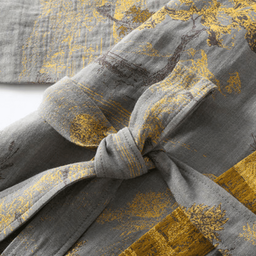 Unisex Kimono Badekåbe Retro Design til Afslapning og Spa