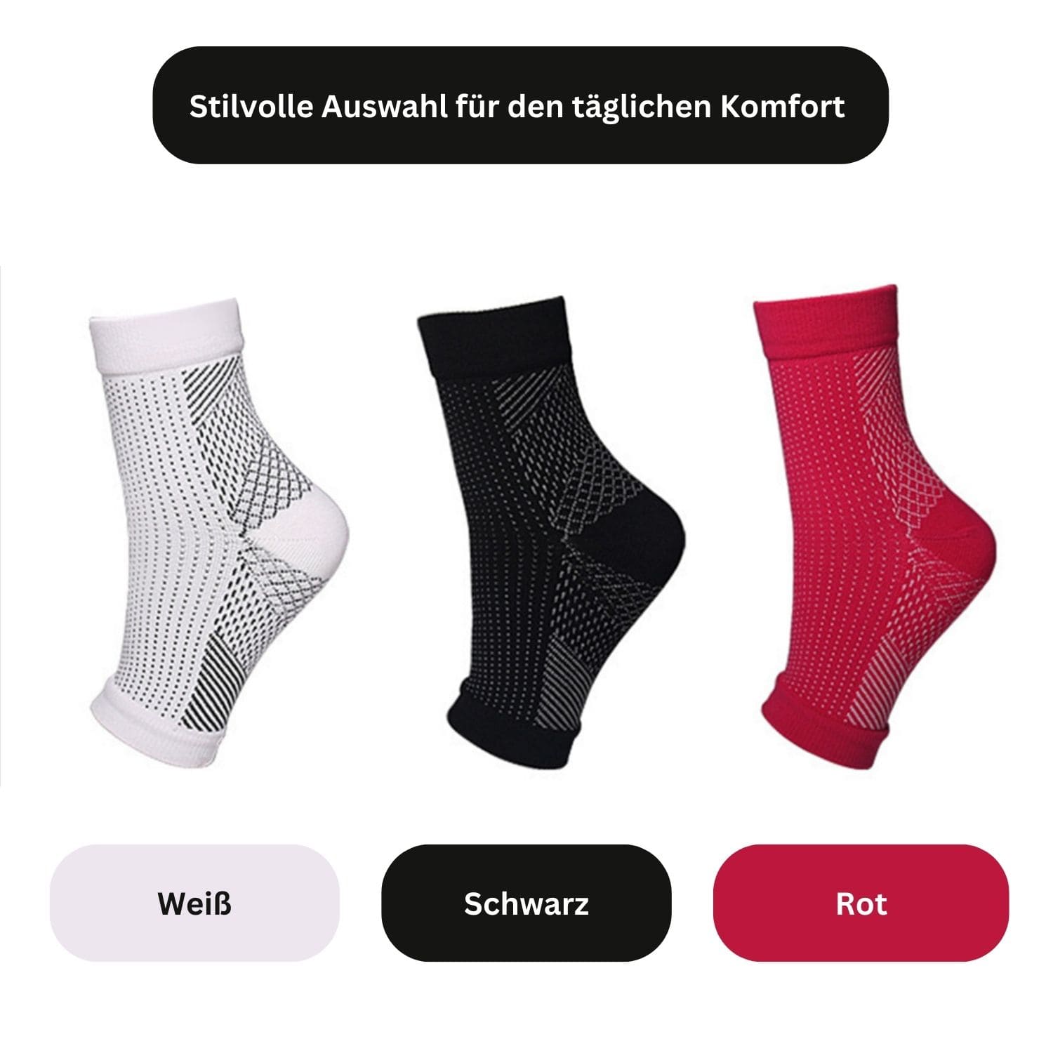 Unisex Kompressionsstrømper til Løb med Optimal Støtte